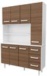 Aparador de Cocina MOSCONI 10217 120×169×38 Blanco / Carvalho Mezzo