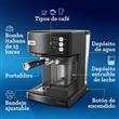 Cafetera OSTER BVSTEM6603B PrimaLatte Automática de Espresso negro metálico