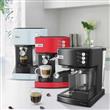 Cafetera OSTER BVSTEM6603B PrimaLatte Automática de Espresso negro metálico