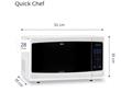 Microondas BGH Quick Chef B228DB9 28 Lts Blanco