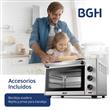 Horno Eléctrico BGH BHE35S22A Convencción 35 Lts Doble Anafe