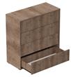 Cómoda MOSCONI NATURE 80798 4 Cajones Nebraska Gris 