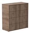 Cómoda MOSCONI NATURE 80798 4 Cajones Nebraska Gris 