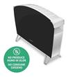 Radiador PEABODY PE-BVC15B Doble Vidrio 1500 Watt De Potencia Negro