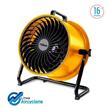 Turbo Ventilador LILIANA VTHD16A Industrial Reclinable Amarillo