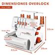  Máquina de Coser LUMINA Moda Overlock