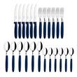 Set de Cubiertos TRAMONTINA 23399/191 Ipanema Azul 24 Piezas