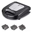 Sandwichera WINCO W-340  3 en 1 con Waflera Antiadherente 750w