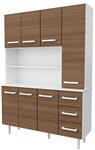 Aparador de Cocina MOSCONI 10217 120×169×38 Blanco / Carvalho Mezzo