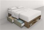 Box TABLES 6442-CNN 1,40m 4 Cajones Nogal l./negro 