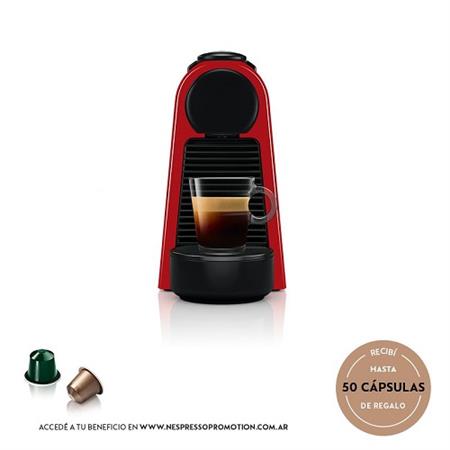 Cafetera NESPRESSO ESSENZA MINI D30-AR-RE-NE Roja