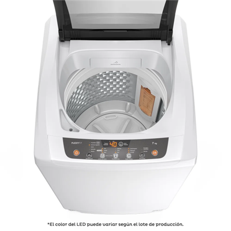 Lavarropas GAFA FUZZY FIT 7 Kg Carga Superior Blanco
