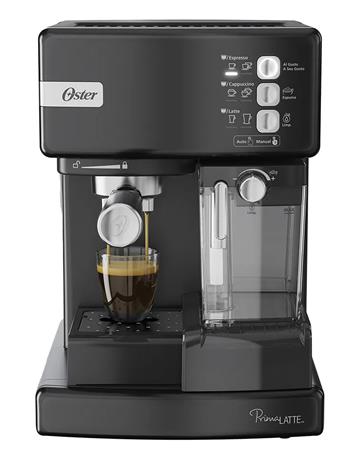 Cafetera OSTER BVSTEM6603B PrimaLatte Automática de Espresso negro metálico