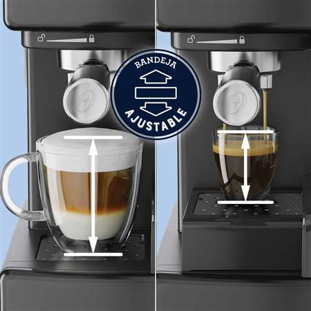 Cafetera OSTER BVSTEM6603B PrimaLatte Automática de Espresso negro metálico