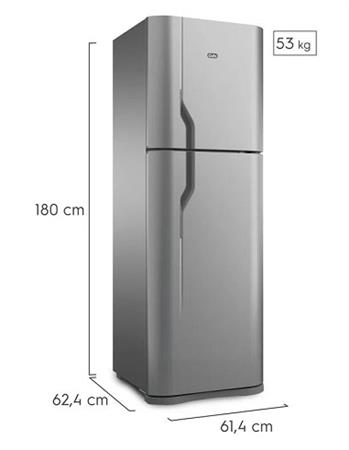 Heladera GAFA HGF388AFP Plata 374lts