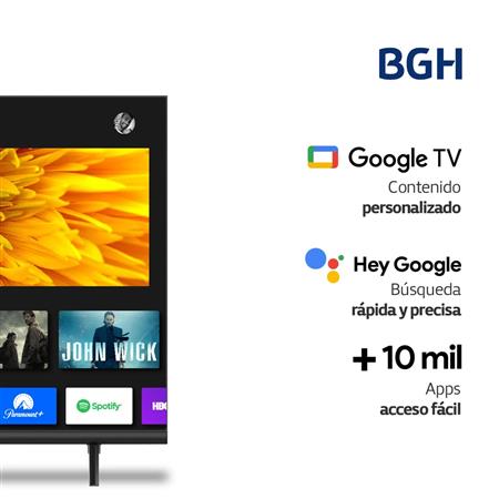 Smart TV BGH B5523US6G HDR10 55" Google 4K Dolby Voz