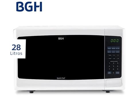 Microondas BGH Quick Chef B228DB9 28 Lts Blanco
