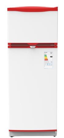 Heladera BAMBI 2F-1200NA Cycle defrost 239 Lts Blanco y Rojo 