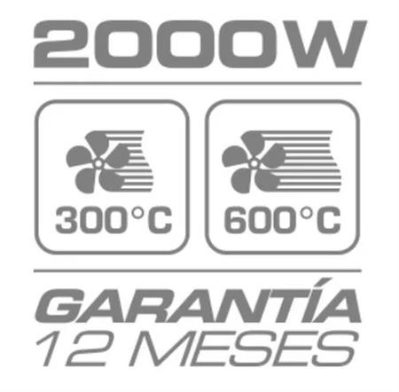 Pistola De Calor DAIHATSU PC2000K 2000w Con Maletín Rojo