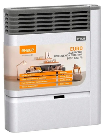 Calefactor EMEGE EURO 3150 SCE 5000 Kcal/h Sin Salida Multigas
