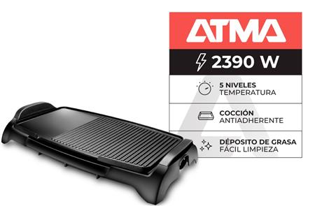 Parrilla ATMA PG4731E Eléctrica Antiadherente