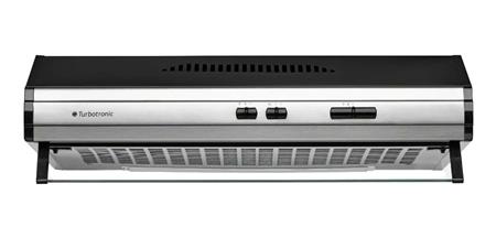 Purificador TURBOTRONIC 3712-TUR 60 cm 1 Motor Negro c/Inox
