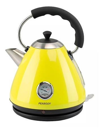Pava PEABODY PE-KV8213-A Eléctrica 1.7 Lts Vintage Amarilla