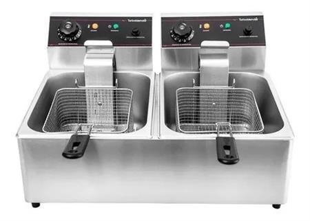 Freidora Industrial TURBOBLENDER TBFR6V2 12LT 220V Acero Inox