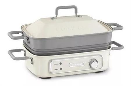 Parrilla CUISINART GRM3 Eléctrica 1400W Blanco