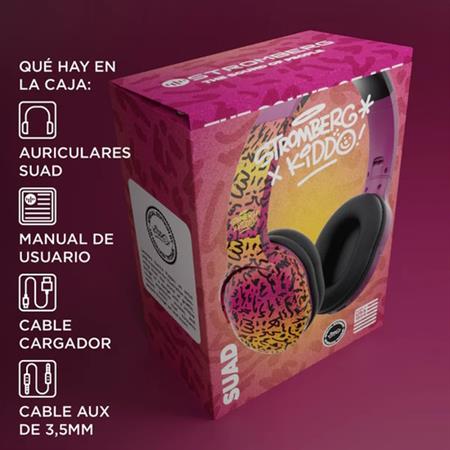 Auricular STROMBERG SUAD Inalámbricos Bluetooth Naranja y Violeta