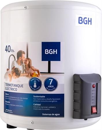 Termotanque BGH BTE-040EC15MD Eléctrico 40 Lts Carga Inferior