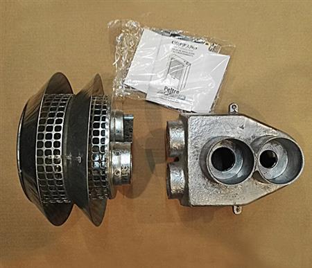 Calefactor COPPENS PELTRE ACERO 2500 TB Sal. Post. Derecha Opción Lateral Der
