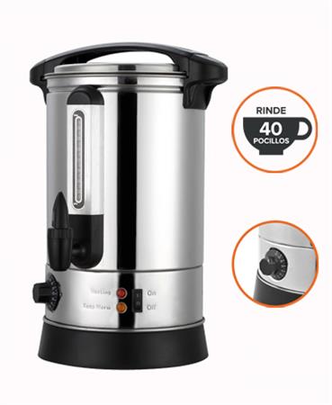Cafetera De Filtro SIKLA CG-06 40 Pocillos 6,3lts Color Plateado 