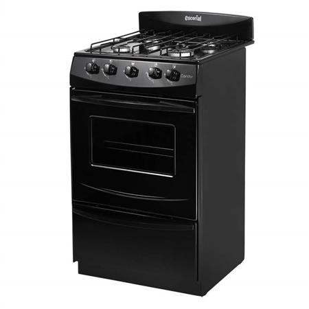 Cocina ESCORIAL CANDOR S2 BLACK 51 cm Respaldo Extraible Gas Natural