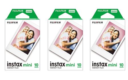 Rollo FUJIFILM Instax Mini - Simple (10/Pk x 3) Para 30 fotos 