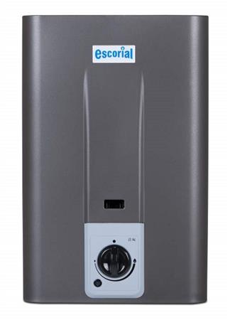 Calefón ESCORIAL CE-14L 14Lts Tiro Natural GN Encendido Automático Grafito