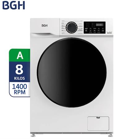 Lavarropas BGH BWFI08W24AR Carga Frontal 8kg Inverter