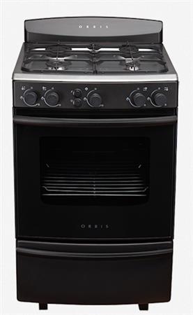 Cocina ORBIS 958GP4 Multigas 55cm Acero Grafito