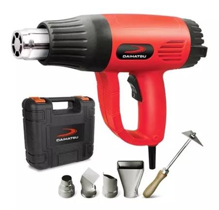 Pistola De Calor DAIHATSU PC2000K 2000w Con Maletín Rojo