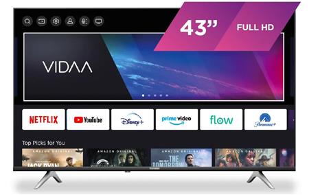 Smart TV TELEFUNKEN  TK4323FH5 Vidaa 43" Led